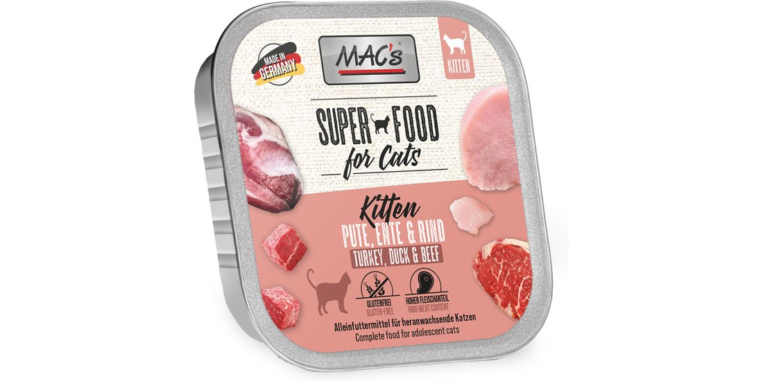 MAC’s Cat in vaschetta 16 x 100 g – Tacchino …