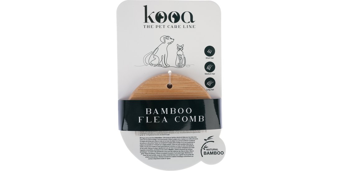 Pettine antipulci Kooa in bambù – L 10 x P 67…