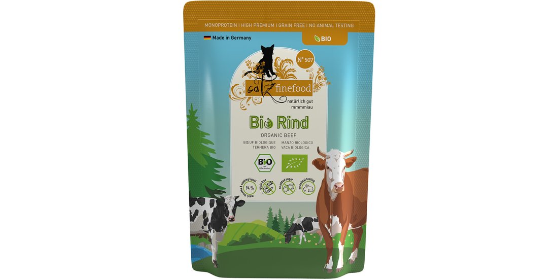 catz finefood Bio 24 x 85 g – Manzo bio