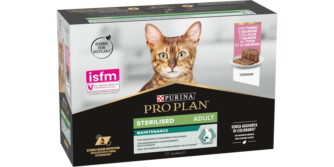 PURINA PRO PLAN Sterilised Maintenance Paté umido…