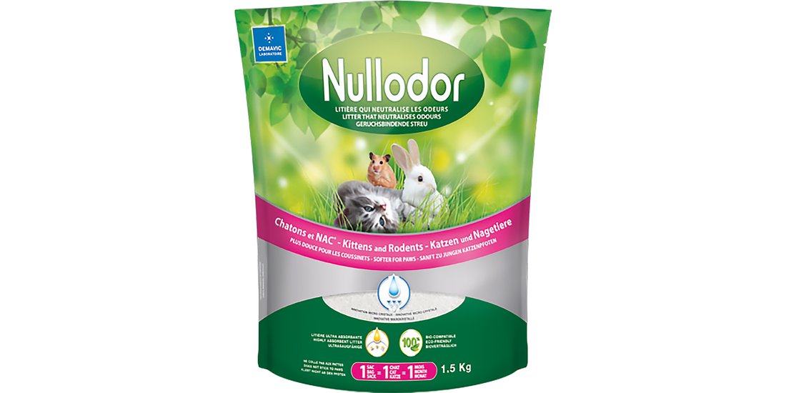 Lettiera Nullodor in silicio per gattini e piccoli…