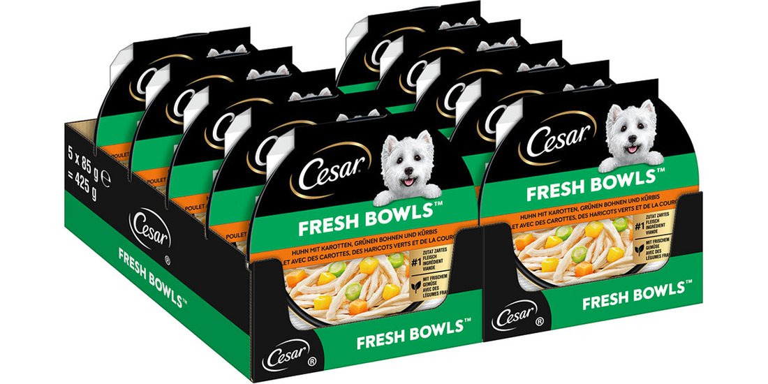 Cesar Fresh Bowls Umido per cane – 10 x 85 g …