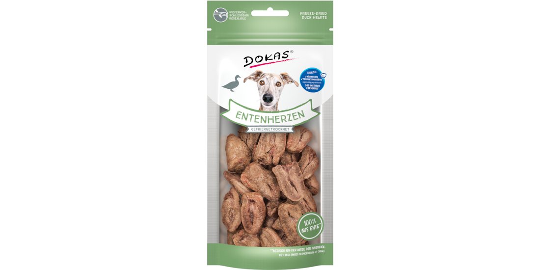 Dokas Cuori di anatra liofilizzati – 22 g