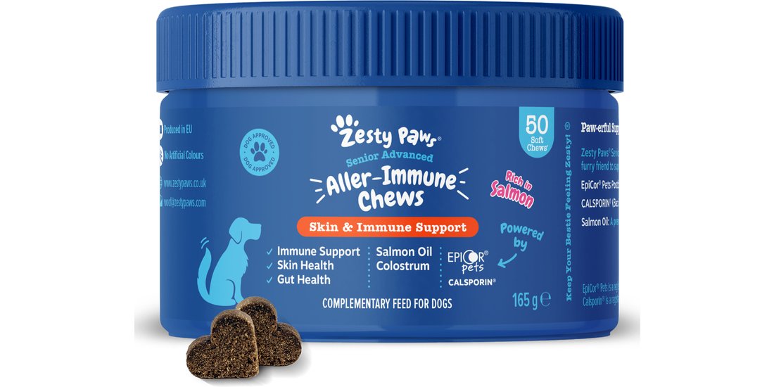 Zesty Paws Senior Aller-Immune Chews Salmone – …