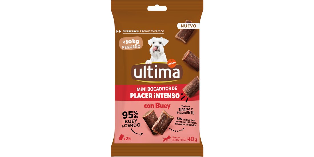 Ultima Dog Mini Snack – 40 g Manzo