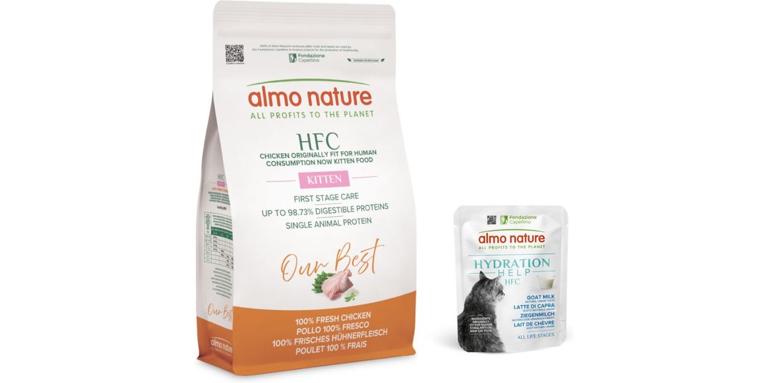 12 kg Crocchette Almo Nature HFC + 6 x 50 g Umido…