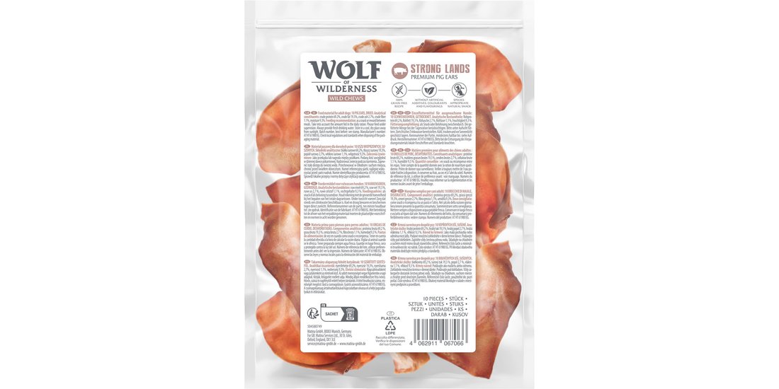Wolf of Wilderness Premium Orecchie di maiale…