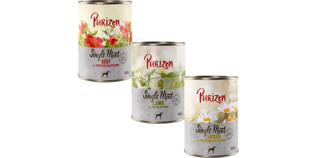 Purizon Single Meat 6 x 400 g – Mix: Pollo Manzo…