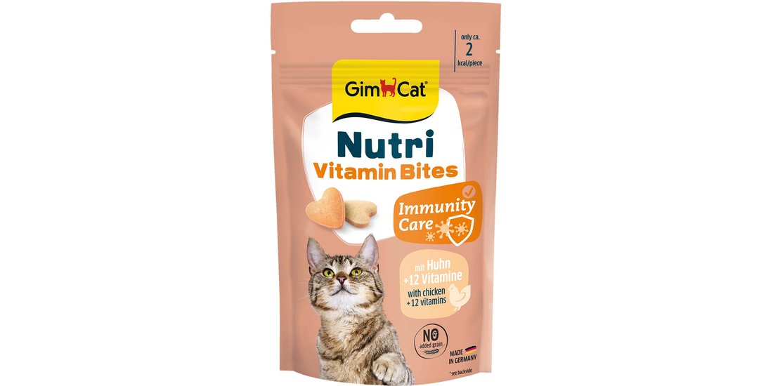 GimCat Nutri Vitamin Bites con Pollo – 40 g