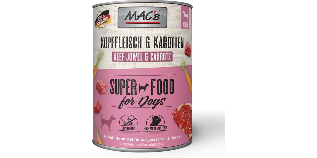 MAC’s Adult 12 x 800 g – Guanciale di manzo & …