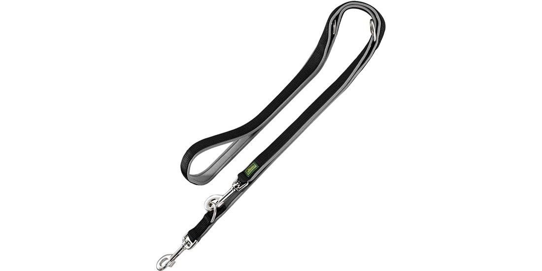 Guinzaglio Hunter in neoprene nero/grigio – L…