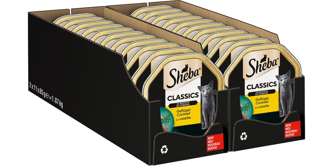 Sheba Vaschette 22 x 85 g Umido per gatto – Paté…
