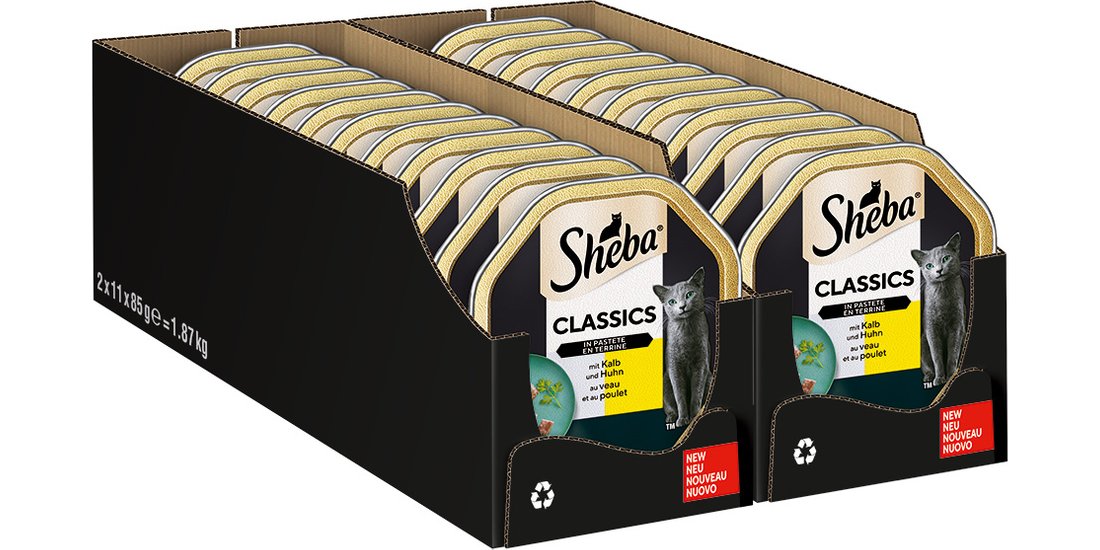 Sheba Vaschette 44 x 85 g Umido per gatto – Paté…