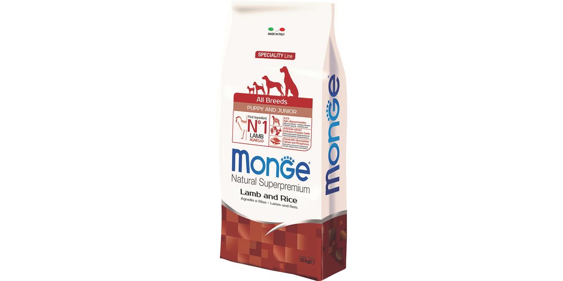 Monge All Breeds Puppy Junior Agnello & Riso …