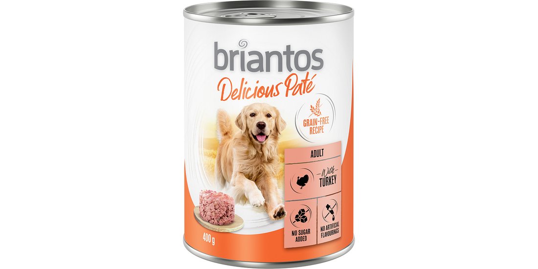 Briantos Delicious Paté 6 x 400 g Umido per cane…