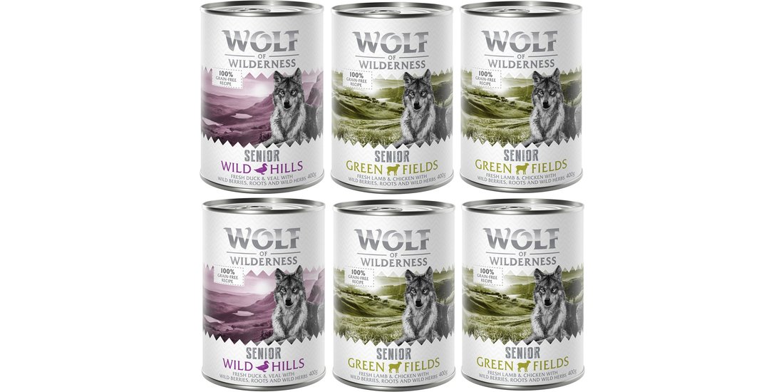 Set prova misto! Wolf of Wilderness Senior umido…