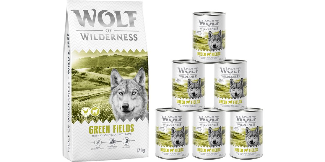 Set prova misto! Wolf of Wilderness Adult secco…