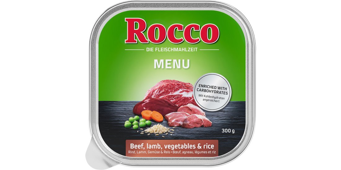 Rocco Menù Vaschette 9 x 300 g – Manzo con Agnello…