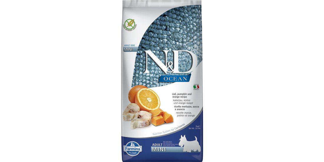 Farmina N&D Ocean Adult Mini Merluzzo Zucca e…