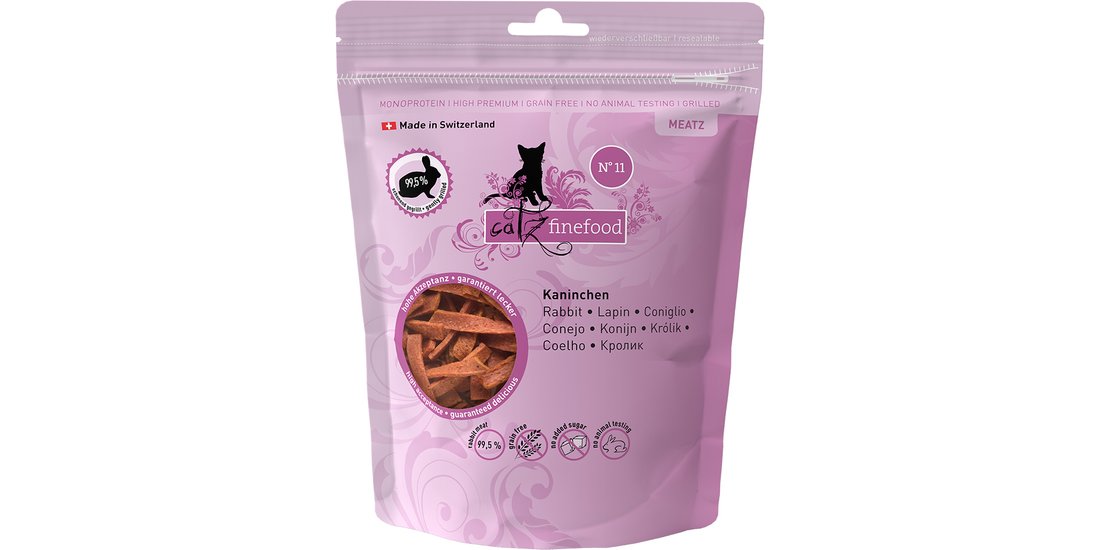 Snack catz finefood Meatz – Coniglio 45 g