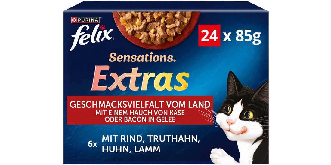 Felix Sensations Extras 24 x 85 g Pacco misto…