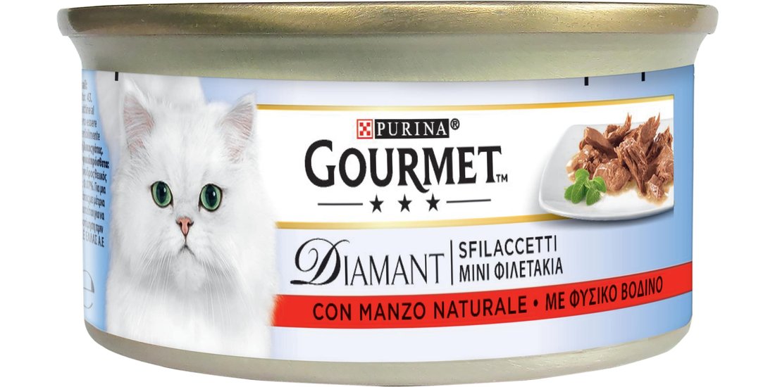 Gourmet Diamant 24 x 85 g – Sfilaccetti con Manzo…