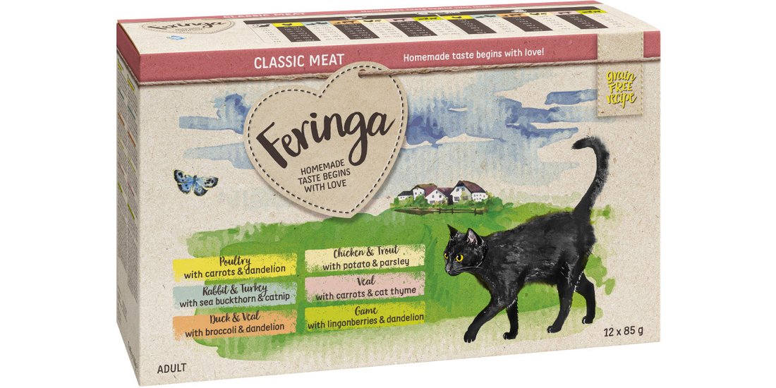 Feringa Classic Meat Menù Busta 48 x 85 g – Mix…