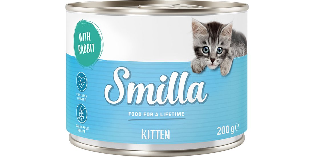 Smilla Kitten 6 x 200 g umido gatto – Coniglio…
