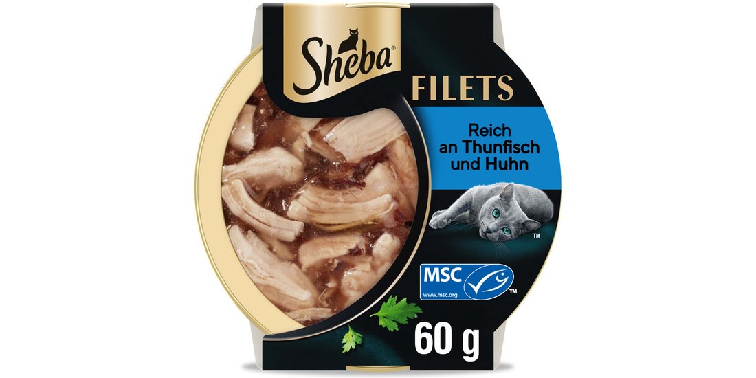 Sheba Filets 32 x 60 g – Pollo con Tonno