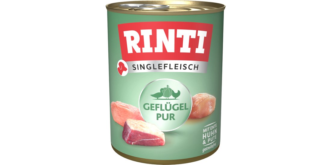 RINTI Monoproteico 12 x 800 g – Pollame puro