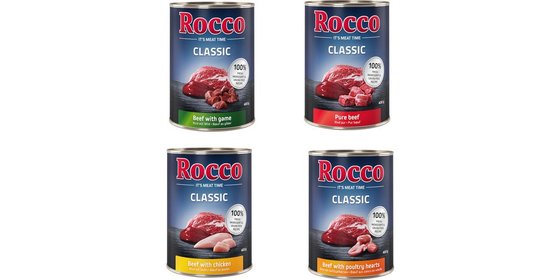 Rocco Classic 24 x 400 g Alimento umido per cani…