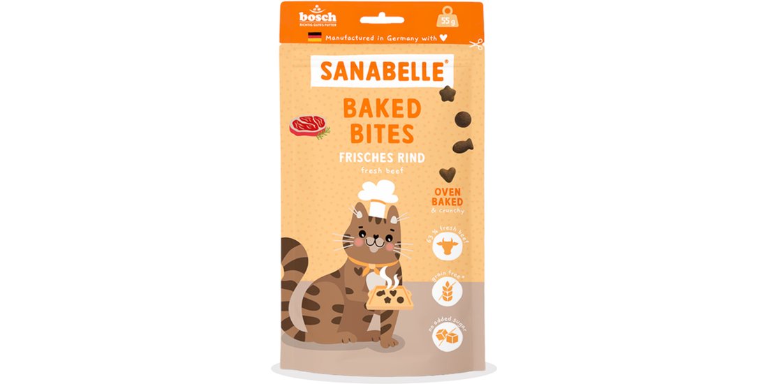 Sanabelle Baked Bites 55 g – Manzo fresco