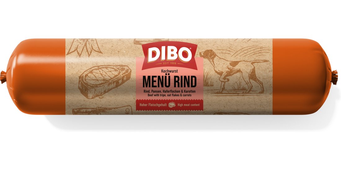 DIBO Menù Salsiccia Cotta 10 x 800 g – Manzo