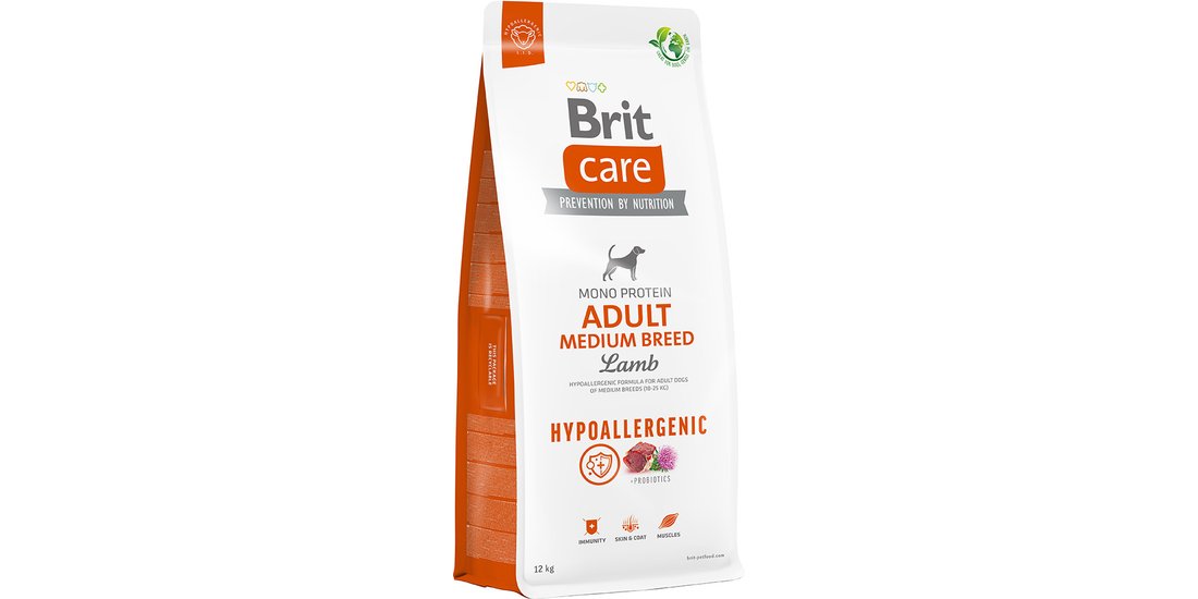Brit Care Hypoallergenic Adult Medium Breed Agnello…