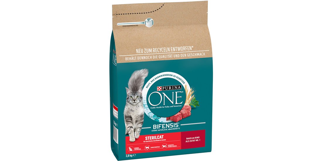 PURINA ONE SterilCat crocchette con Manzo per…