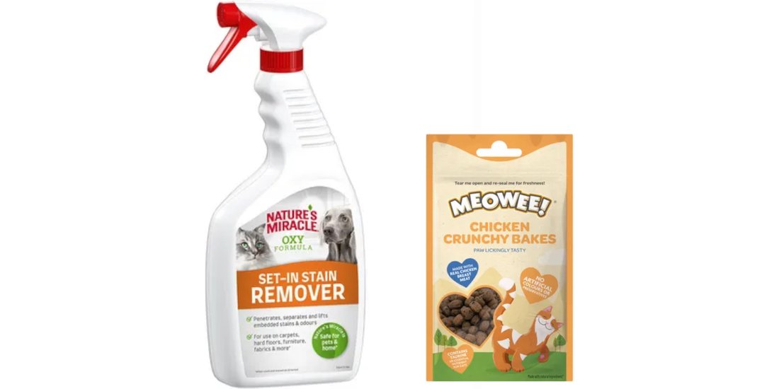 709 ml / 946 ml Nature’s Miracle + 40 g Meowee…