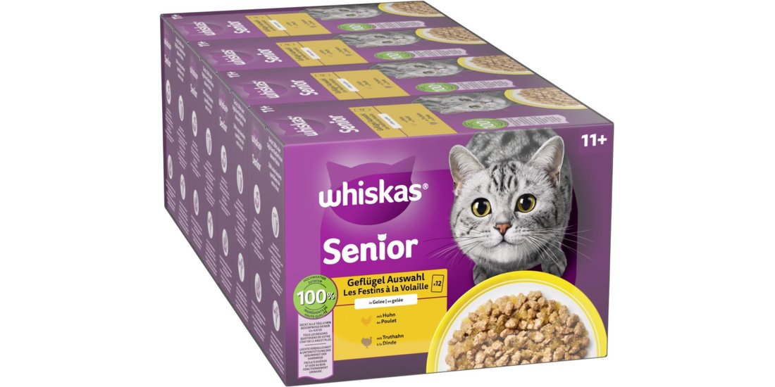 Whiskas Senior buste 48 x 85 g – 11+ Selezione…