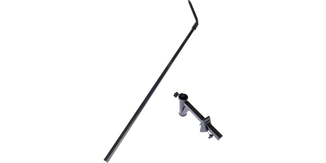 Asta telescopica ricurva per reti di sicurezza…