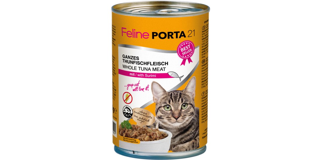 Feline Porta 21 12 x 400 g – Tonno con Surimi