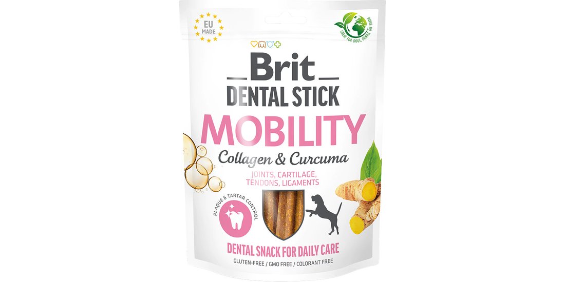 Brit Dental Stick Mobility con Curcuma & Collagene…