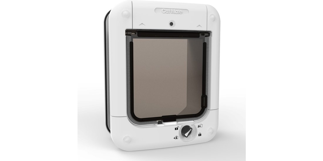 Gattaiola Cat Mate con microchip 360W – bianca…