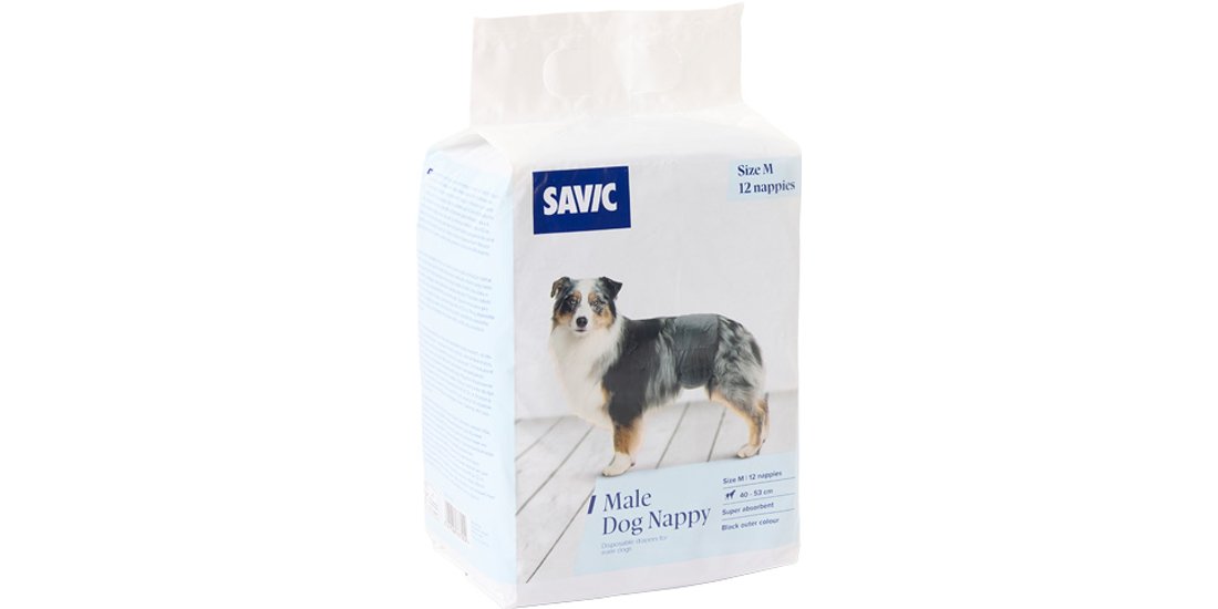 Pannolini per cani maschi Savic – Taglia M: 40…