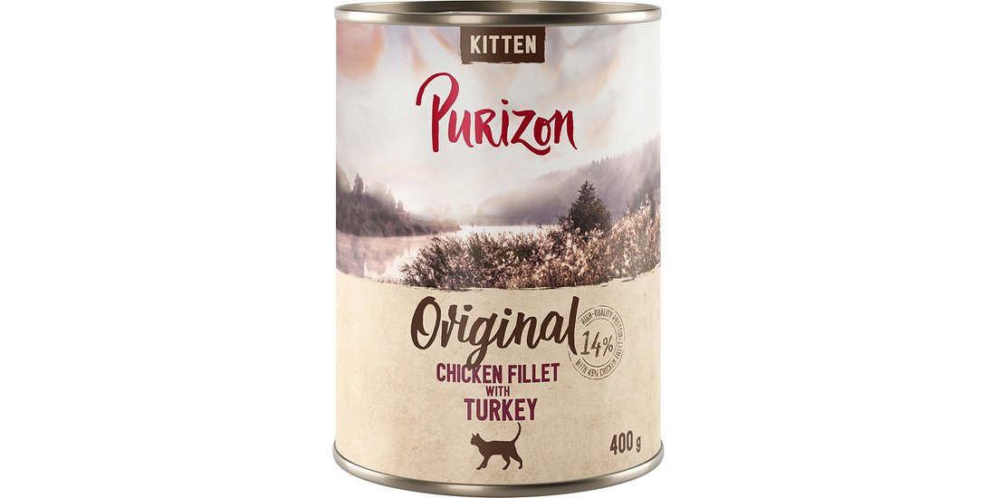 Purizon Kitten 6 x 400 g – senza cereali – Filetto…