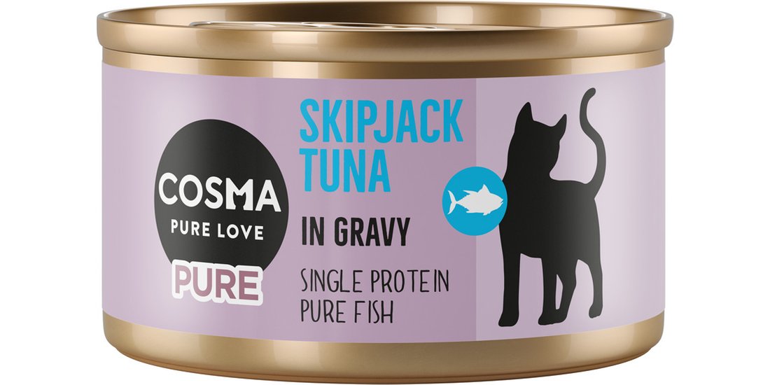Cosma Pure 24 x 80 g umido gatto – Tonno Skipjack…