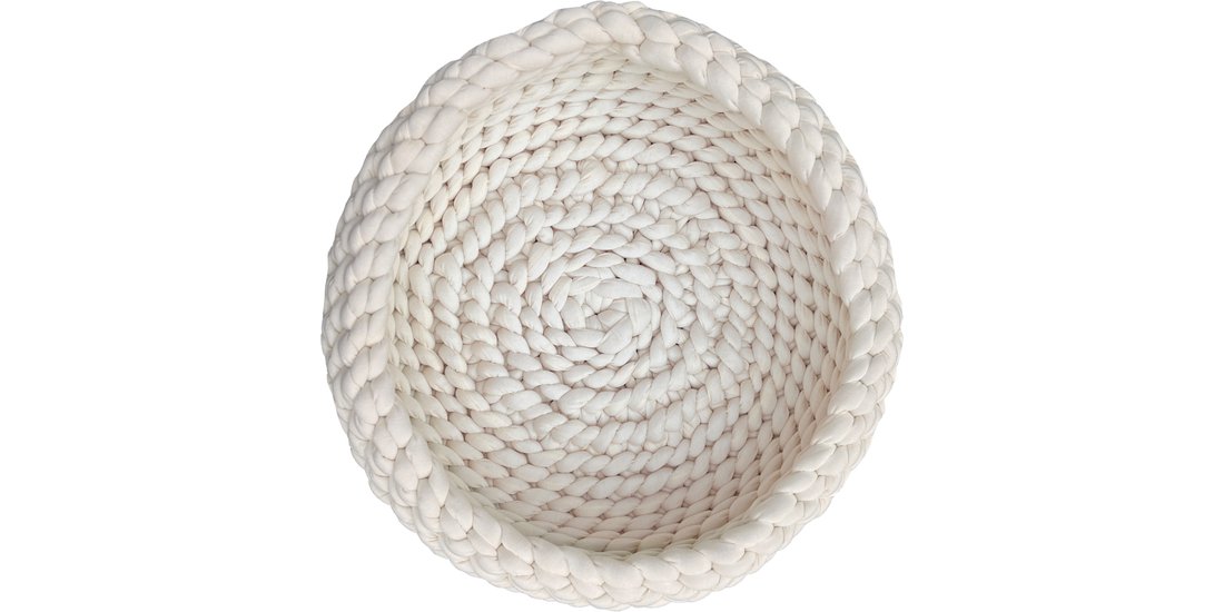 Cesta per gatti intrecciata Aumüller – beige: …