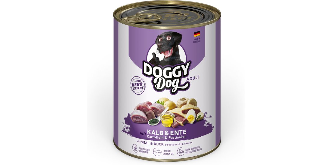 Doggy Dog Adult 6 x 800 g Umido per cane – Vitello…