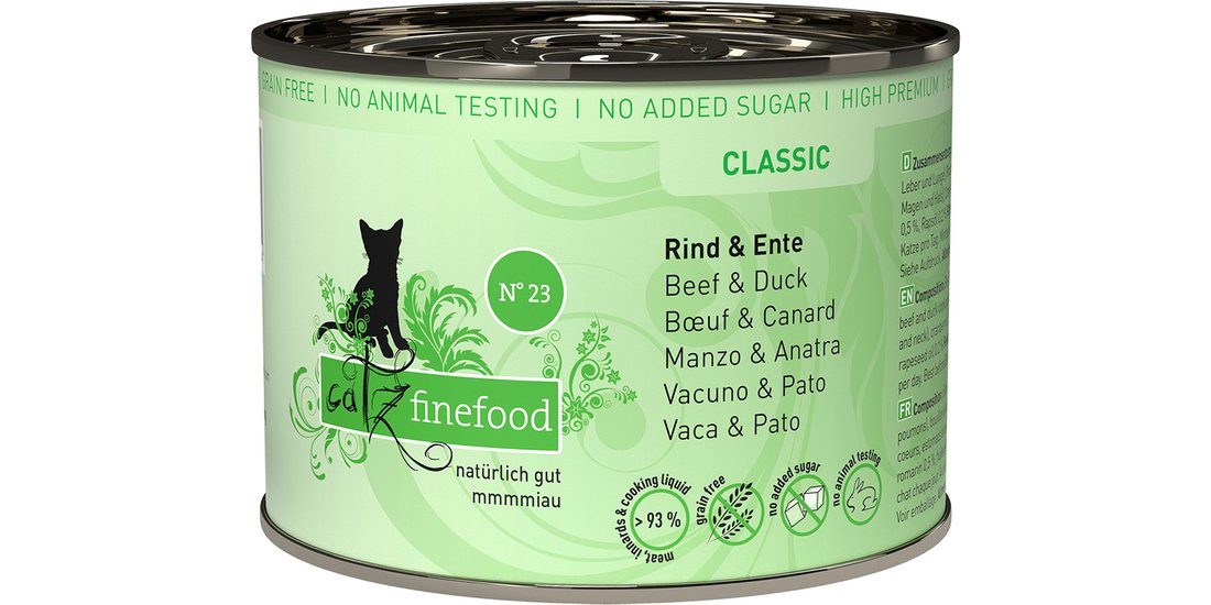 catz finefood 12 x 200 g – Manzo & Anatra