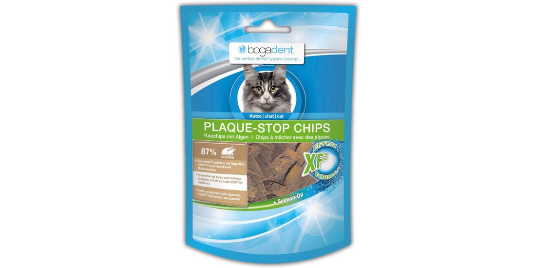 Bogadent Plaque Stop Chips Pollo 50 g Snack gatto…