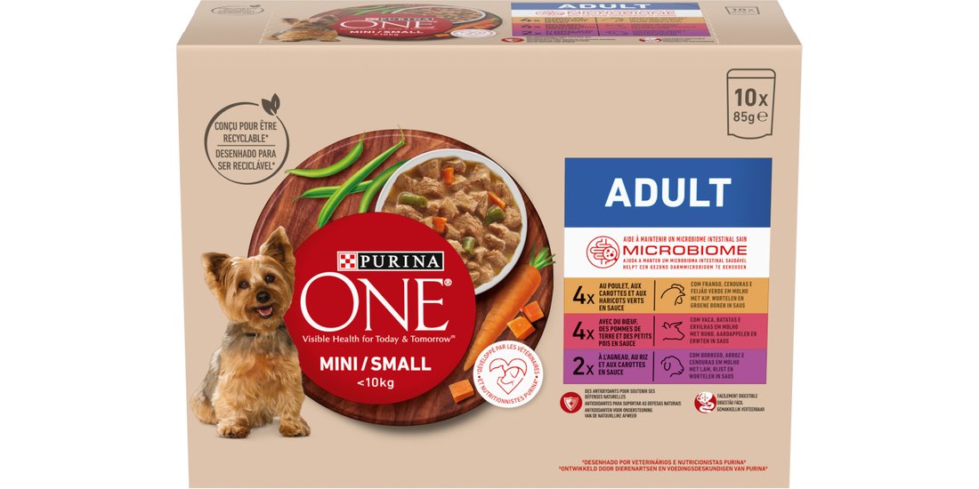 PURINA ONE Mini Adult Pollo Manzo & Agnello Umido…