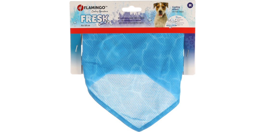 Bandana rinfrescante Flamingo Fresk Inou blu – …